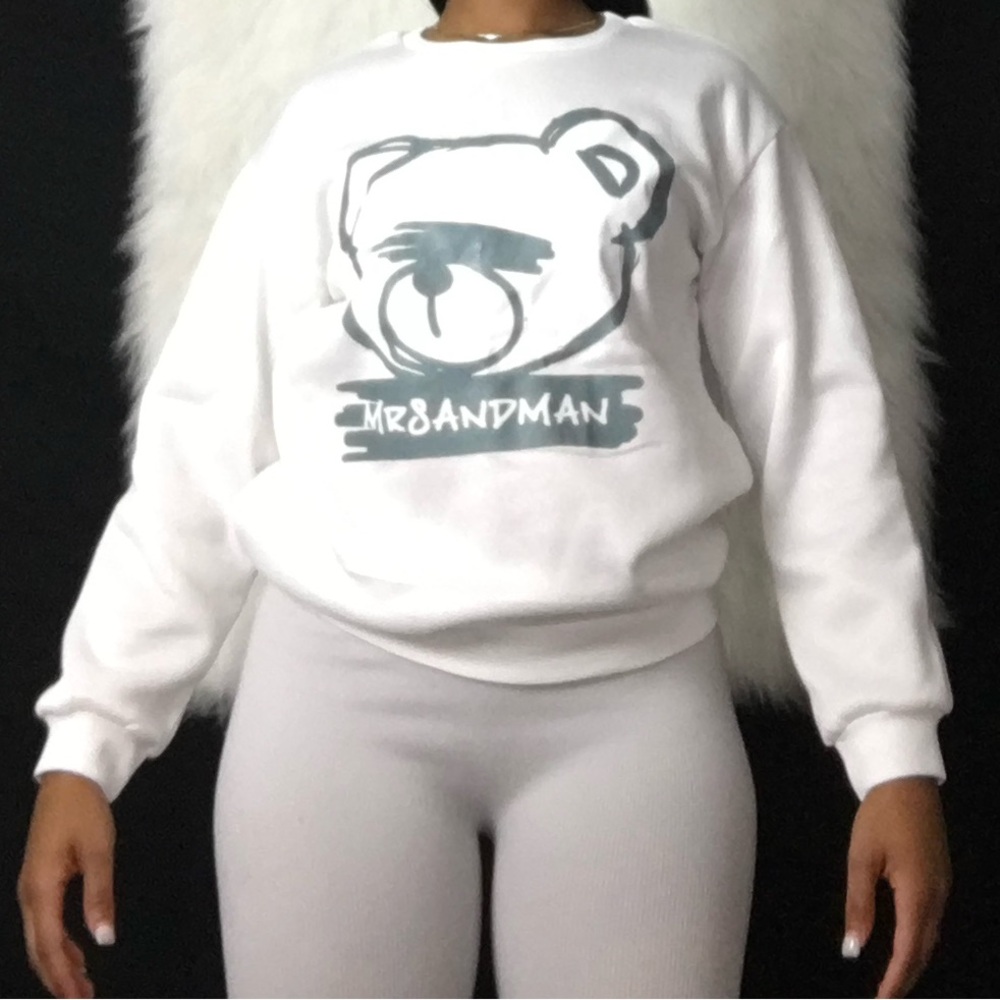 White Graphic Sweatshirt